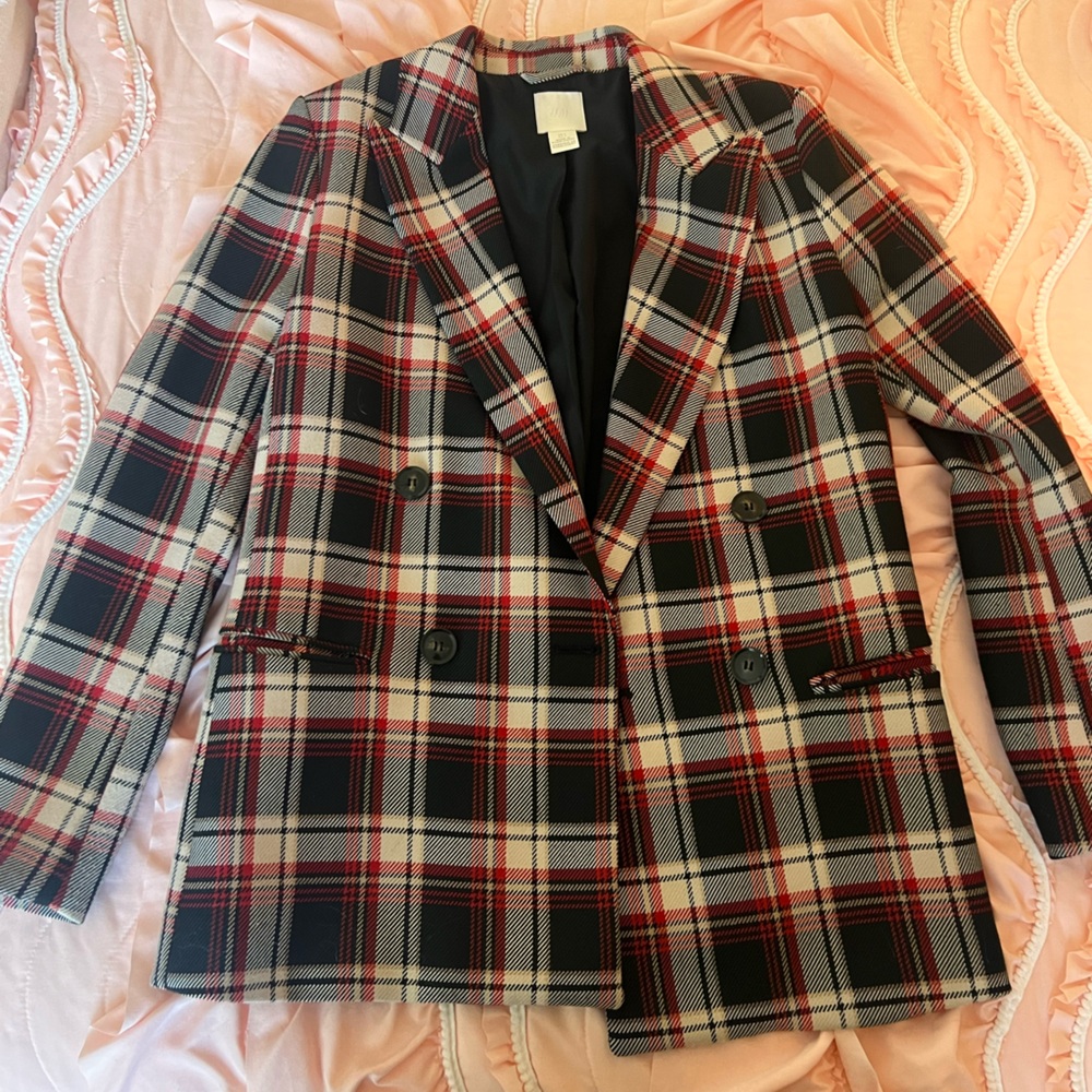 H&M Black and Cream Blazer